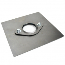 Steel Collapsible 2-1/4" Column Floor Mount - 8" x 8" Plate