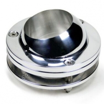Swivel Ball Floor Mount for 2-1/4" Steel Column - Polished