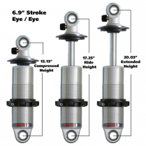 HQ Series Coilover Shock 6.9" Stroke 20-1/4" Eye/Eye - Satin