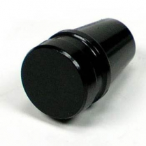 Dash Knob with 10/32" Threads - Black Aluminum