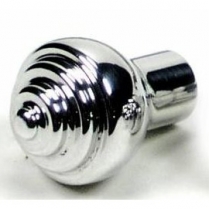Deco Dash Knob with 10/32" Threads - Polished Aluminum