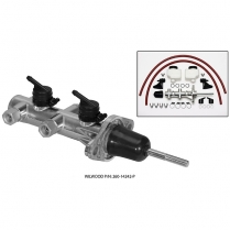 Tandem Remote Master Cylinder with 15/16" Bore - P/C Chrome