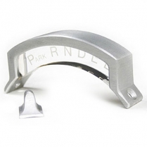 Shift Indicator 80-93 Ford AOD w/Pointer & Housing - Brushed