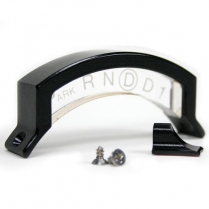 Shift Indicator 80-93 Ford AOD w/Pointer & Housing - Black