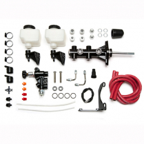Tandem 15/16" Bore M/C, LH Bracket & Prop Valve Kit - Black