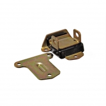 SB & BB Chevy Motor Mounts Black Polyurethane Gold Brackets