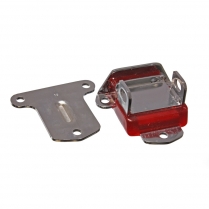 SB & BB Chevy Motor Mounts Red Polyurethane Chrome Brackets