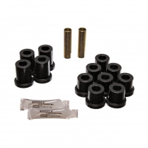 1955-57 Chevy Polyplus Leaf Spring Bushings Kit - Black