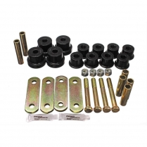 1967-69 Camaro Polyplus Multi Leaf Spring Bushings Kit - Bla