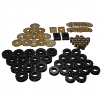 1955-57 Chevy 2-Door Hardtop Body Mount Kit - Black