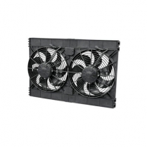 12" Dual Puller High Perf Curved Blade Electric Fan 3168 CFM