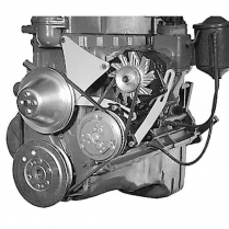 1955-62 Chevy 235 6 Cyl A/C & Alt Brackets - Drivers Side