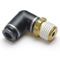 Airline Swivel Elbow Fitting - 1/4" npt to 1/4" OD Airline