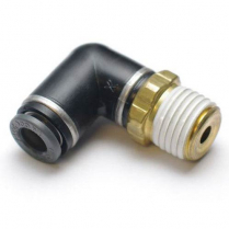 Airline Swivel Elbow Fitting - 3/8" npt to 3/8" OD Airline