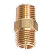 Airline Close Nipple Fitting - 1/4" npt x 1" Long