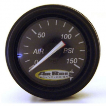 Air Pressure Dual Needle Black Face Gauge - 150 psi
