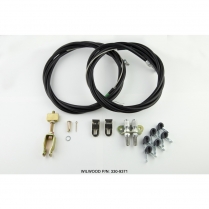 Disc Parking Brake Cable Kit for Internal Drum with Clevis