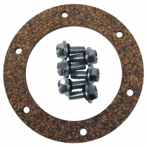 6 Hole 3-1/4" Diameter Cork Gasket with Screws