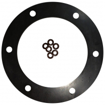 6 Hole 3-1/4" Diameter Viton Gasket with 6 O-Rings
