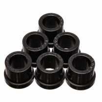 Mustang II Rack & Pinion Bushings Set/6- Black - Black
