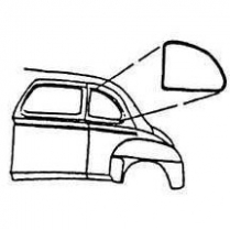 1933-34 Ford 5-Window Coupe Rubber 1/4" Window Seals