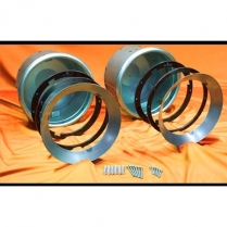 7" Frenched Headlamp Conversion Kit - Bare Steel