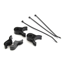 Screwless Black Chassis Clamps 1-5/8" with 1/2" Hole - 3 Pc