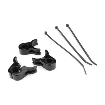 Screwless Black Chassis Clamps 1-5/8" x 9/16" or 6AN - 3 Pc