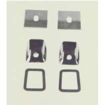 1941-48 Chevy Brass Wiper Tower Bezels