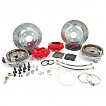 SS4 Rear Lincoln Continental Rear Brake Kit w/Black Calipers