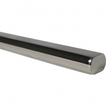 Polished SS Steering Shaft - 3/4"-36 x 5.75" w/ 7/8" Spline