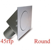 Round 45 Degree Fuel Filler Door - Flat Face Pass Side
