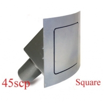 Square 45 Degree Fuel Filler Door - Curved Face Pass Side
