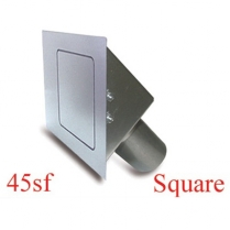 Square 45 Degree Fuel Filler Door - Flat Face