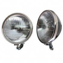 1933-34 Ford Pickup Black Quartz Headlights w/Turn Signal