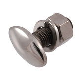 1933-40 Ford Pass Car & Pickup Polish Stainless Bumper Bolt