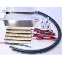 4" Single Row LED Light Box Set - Amber