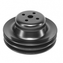 SB Chevy & BB Chevy SWP Black 2 Groove Water Pump Pulley