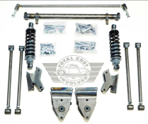 1957-60 F-100 Ford P/U Rear 4-Link with Coilovers - Plain