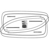 1946-48 Ford 4-Door Sedan Rear Door Window Channel Kit