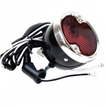 1954-55 Chevy Pickup Taillight - Black w/Stainless Bezels