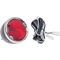 1955-59 GM P/U Black w/Stainless Bezel Tail Light Assembly
