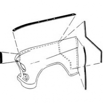 1955-59 Chevy & GMC Pickup Truck Fender Gasket Set