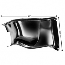 1955-59 GM PU LH Front Lower Inner Door Hinge Pillar Pocket