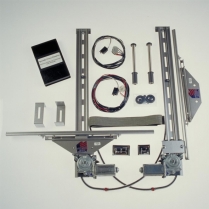 1955-57 Chevy Power Window Kit - 2-Door with Vent Removed
