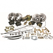 1955-57 Chevy Front & Rear Brake Kit for Stock Spindles