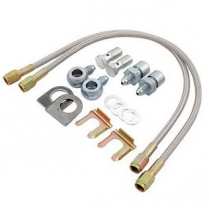 GM 78 & Up Disc Brake Hose Kit - Braided Stainless