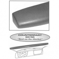 1967-72 Chevy & GMC Pickup Dark Blue Dash Pad with Hardware