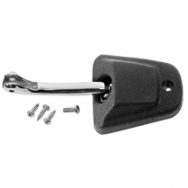 1969-71 Chevy Pickup Rear View Mirror Brk - Chrome & Black