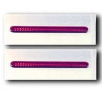 6" Single Slot Tail Light Lens - Red